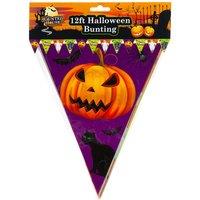 VFM e-Store Halloween Bunting, Halloween Decorations, Spooky Party Decorations in Orange
