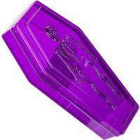 VFM e-Store Halloween Sweet Bowl Skeleton Coffin Box With Lid Scary Halloween in Purple