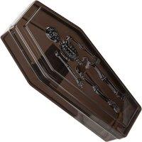 VFM e-Store Halloween Sweet Bowl Skeleton Coffin Box With Lid Scary Halloween in Black