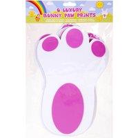 VFM e-Store Luxury Bunny Paw Prints Easter Hunt Activity (6 Pack) in White
