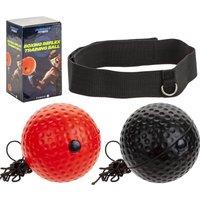 VFM e-Store Boxing Reflex Training Ball Elastic Headband Ball Cardio Activity in Red