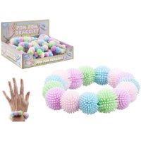 PMS Adorable Pastel Pom Pom 7Cm Bracelet Accessory
