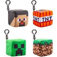 VFM e-Store Minecraft Soft Toy Clip On Steve Creeper TNT & Land Blocks Bag