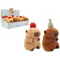 PMS Adorable 14Cm Capybara With Fruit Cuddly Plush Toy Assorted Colour