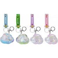 PMS Mochi Pop Kawaii Acrylic Cloud Charm Keyring With Strap Assorted Design