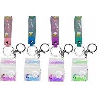 PMS Adorable Liquid Filled Acrylic Charm Keyring Milk Bottle Design