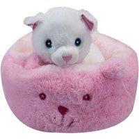 VFM e-Store Chihuahua Bed Soft Toy Cute Dog Plush Cuddly Soft Fluffy Doggy Stuffed in Light Pink