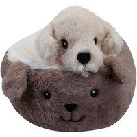 VFM e-Store Chihuahua Bed Soft Toy Cute Dog Plush Cuddly Soft Fluffy Doggy Stuffed in White