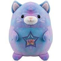 VFM e-Store Soft Toy Glitter Star Belly Plush Cuddly Fluffy Kitty Plushie Stuffed in Blue