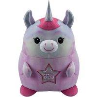 VFM e-Store Soft Toy Glitter Star Belly Plush Cuddly Fluffy Kitty Plushie Stuffed in Pink