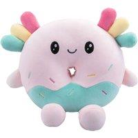 VFM e-Store Donut Soft Toy Animal Food Plush Cuddly Soft Furry Fluffy Stuffed in Pink