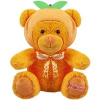VFM e-Store Fruit-tella Bear Soft Toy Plush Cute Cuddly Fluffy Plushie Stuffed in Orange