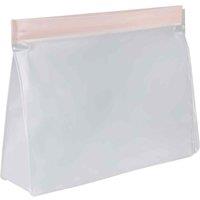 VFM e-Store Food Storage Bag Press Seel Close 350ml Bags Reusable in Pink