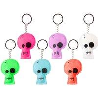 VFM e-Store Neon Skull Key Chain 1 Piece Mystery Bag Halloween, 8cm MultiColour