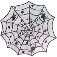 VFM e-Store Halloween Tablecloth with Spiders Web Trick or Treat Party 100cm White