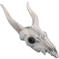 VFM e-Store Halloween Goats Head Decoration with LED Eyes Trick or Treat Party in White