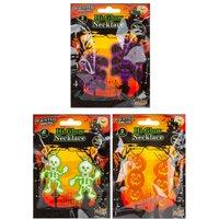 VFM e-Store Halloween Glow Stick Necklace Pumpkin-Skull-Bat-1 Piece Mystery Bag