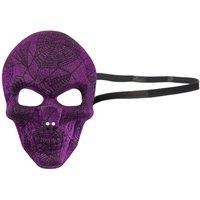 VFM e-Store Halloween Skull Mask Glitter Web Design Party, Trick or in Purple