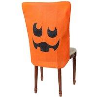 VFM e-Store Halloween Chair Covers Halloween Party, Trick or Treat 65cm x 50cm in Orange | Size: 65 cm x 50 cm