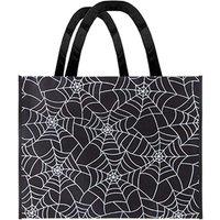 VFM e-Store Halloween Shopper Bag Party, Trick or Treat Orange Spider in Black