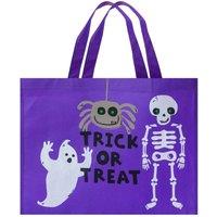 VFM e-Store Halloween Shopper Bag Party, Trick or Treat Orange Spider in Purple