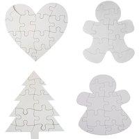 VFM e-Store Christmas Puzzle Painting Set Assorted Designs White