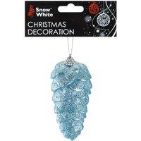 VFM e-Store Christmas Tree Decoration Hanging Acrylic Angel Wings X Ice Blue