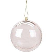 VFM e-Store Christmas Bauble Decoration Hanging Tree Ornament X 1 14cm Rose Gold