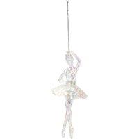 VFM e-Store Christmas Tree Decoration Iridescent Acrylic Ballerina in Clear