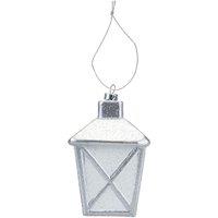 VFM e-Store Christmas Tree Decoration Glitter Lantern Ornament in White