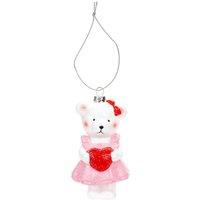 VFM e-Store Christmas Tree Decoration Cutie Bear Ornament in Pink