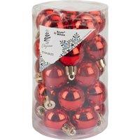 VFM e-Store Christmas Bauble Decoration Hanging Tree Ornament X 25 3cm Red