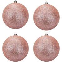 VFM e-Store Christmas Bauble Decoration Hanging Tree Ornament X 4 7cm Rose Gold
