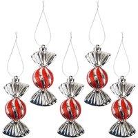 VFM e-Store Christmas Tree Decoration Candy Cane Ornament 5 Striped in Red