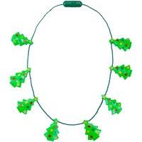 VFM e-Store Christmas Light Up Necklace Light Up Tree Necklace X 1 One Size Green
