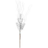 VFM e-Store Glitter Berry Pick Christmas Decoration Ornament White