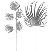 VFM e-Store Glitter Spruce Leaf Pick Christmas Decoration Varied 51. Silver