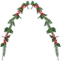 VFM e-Store Christmas Red Berry Pine Holly Garland Decoration X 1 150cm Red, Green