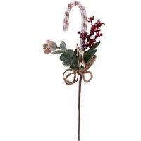 VFM e-Store Red Berry Candy Pick With Hang Tag Christmas Decoration Ornament