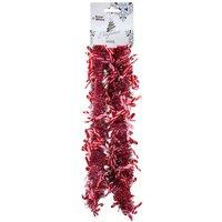 VFM e-Store Candy Cane Tinsel Christmas Decoration X 1 55cm x 19cm x 12cm Red | Size: 55 cm x 19 cm x 12 cm