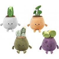 PMS Little Jolly Plant Plushies In Round Pot 20cm