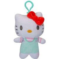 VFM e-Store Hello Kitty Soft Toy Clip On Kitty Cute Plush Huggable Cuddly 12cm in Blue