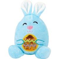 VFM e-Store Easter Bunny Soft Toy Hugging Shiny Egg Cute Plushie Huggable Cuddly in Blue