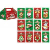 Nano Building Blocks 24Cm Christmas Box 12 Assorted Construction Sets