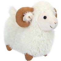 VFM e-Store Sheep With Horns Soft Toy Cute Plushie Huggable Cuddly Stuffed Toy in White