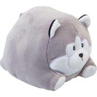 VFM e-Store Dog Soft Toy Cute Plushie Huggable Cuddly Stuffed Toy 13cm in Grey