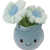 VFM e-Store Daisies Plant Pot Soft Toy Plush Stuffed in Blue