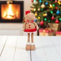 Garden Greatness Standing Festive Gingerbread Girl in Brown | Size: 1 Pack