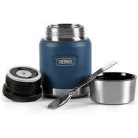 Thermos Icon Series Stainless Steel Food Flask 470ml with Spoon - Navy in Blue