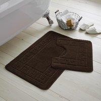 GAVENO CAVAILIA Greek Bath Mat in Chocolate